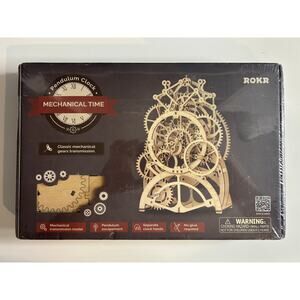 ROKR Mechanical Time Pendulum Clock 3D Wooden Puzzle Kit Model LK601 – 166pcs